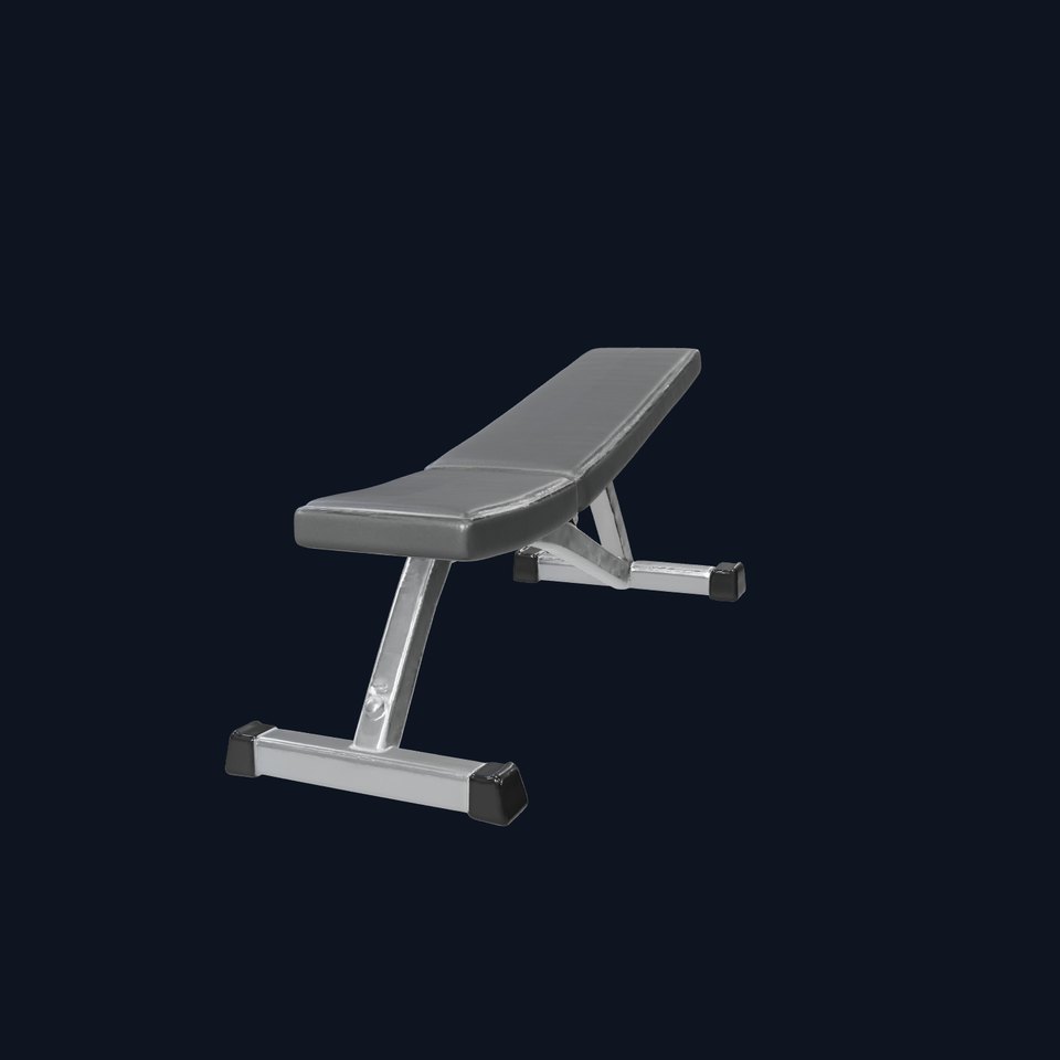 Sleek Workout Bench model pack